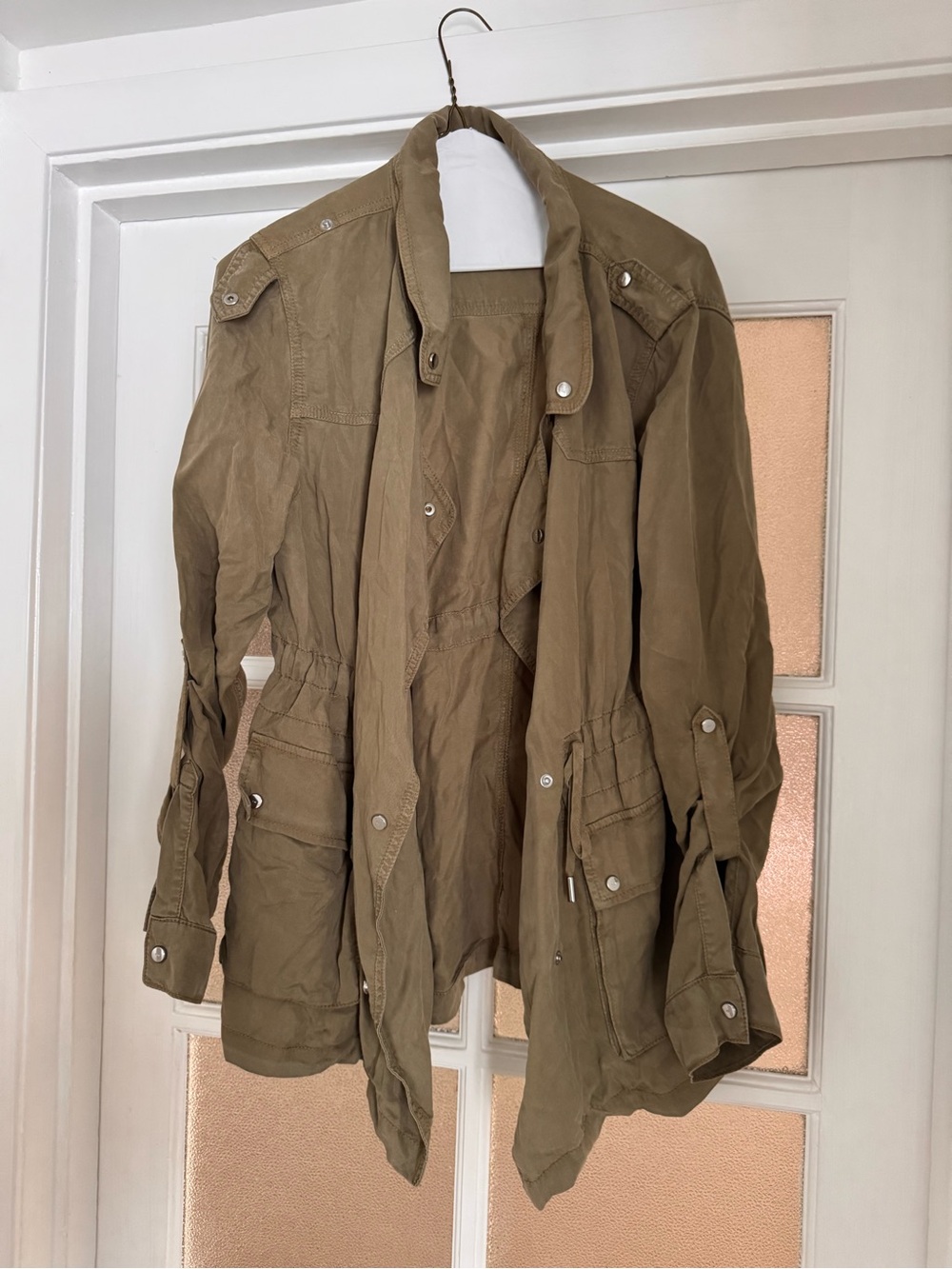 Karen Millen Olive Utility Jacket with Pocket Details
